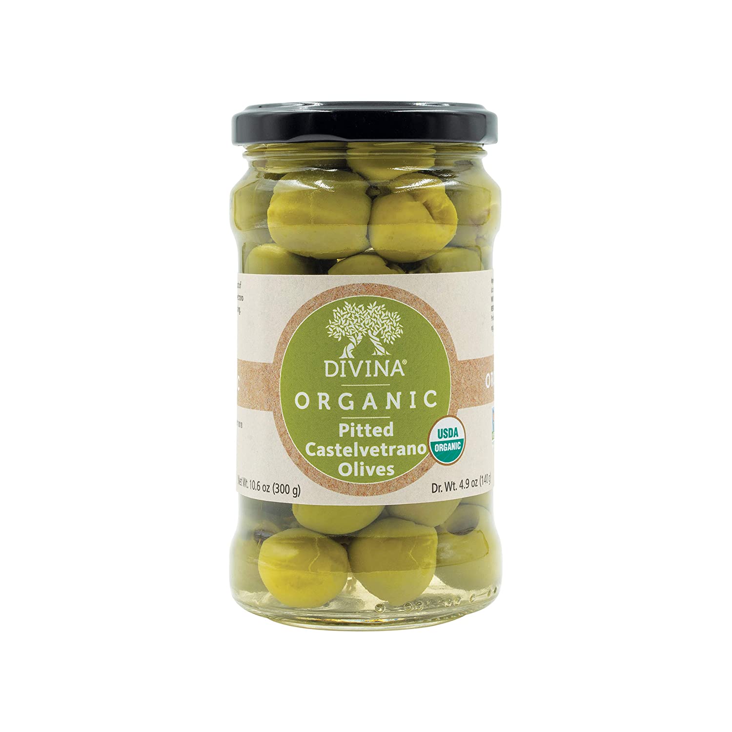 food Divina Organic Castelvetrano Pitted Olives, 10.6 Ounce - Basketryplace