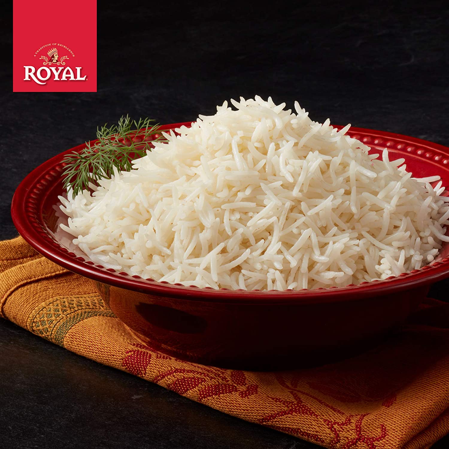 food Authentic Royal Royal Basmati Rice, 15-Pound Bag, White - Basketryplace